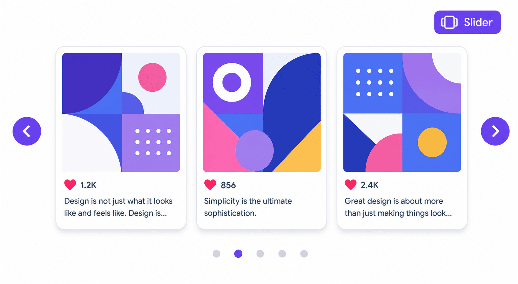 Instagram Slider layout template
